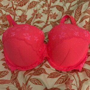 Victoria's Secret Bright Pink Lace Bra